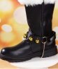 Santa boot bells – brass bells on adjustable straps
